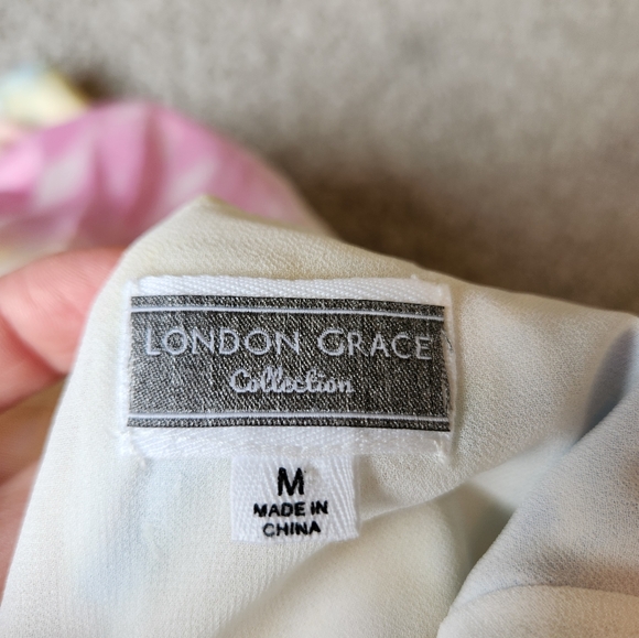 Satin rainbow/tye dye slip dress - Picture 3 of 5